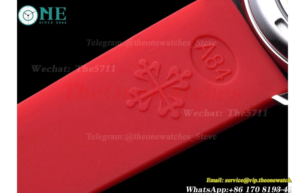 TWF Diamond Red RU Ladies SS Aquanaut 35mm A324 Bezel 0410